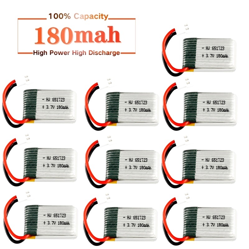 Rc Helicopter Coaxial - JJRC H8 Mini 3.7v 180mahリポバッテリー H2