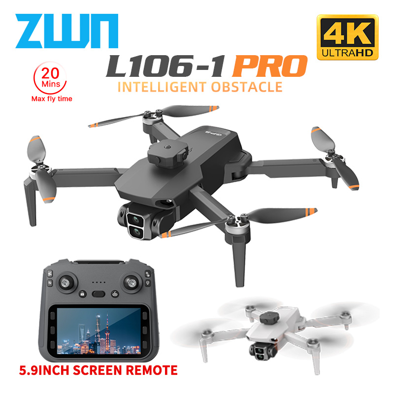 Rc Helicopter Case - L106-1PRO GPS プロフェッショナルドローン 4K HD カメラスクリーンリモート
