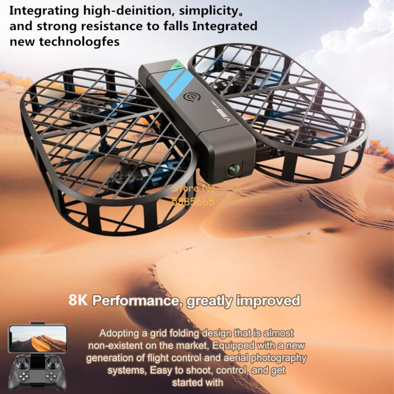8K HD カメラ 360 °   保護オプティカルフローロ - Rc Helicopter Case のレビューと価格