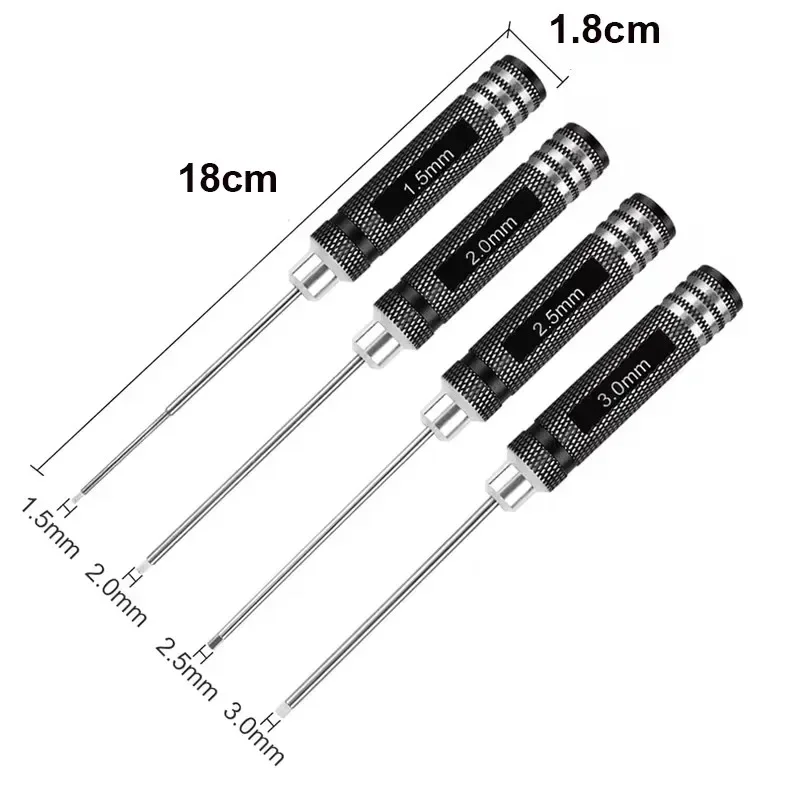 六角レンチセット 1.5/2.0/2.5/3.0mm - F - Rc Helicopter Tool Kit のレビューと価格